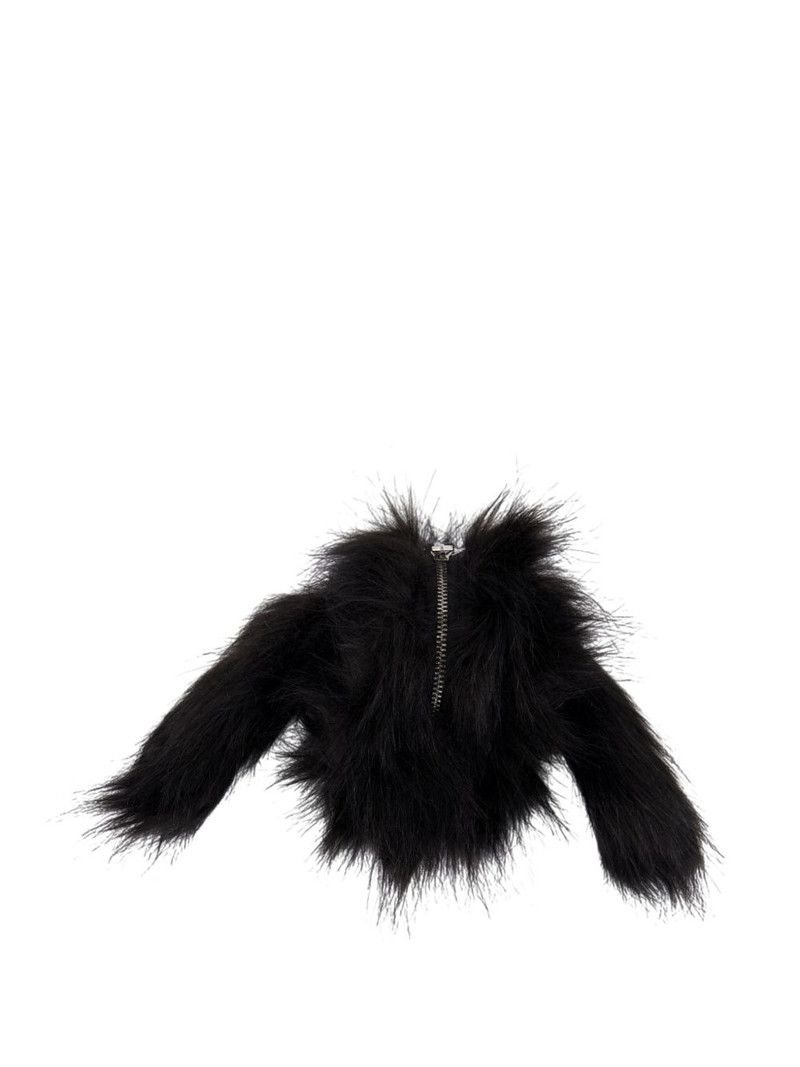 faux fur zip coin purse 1