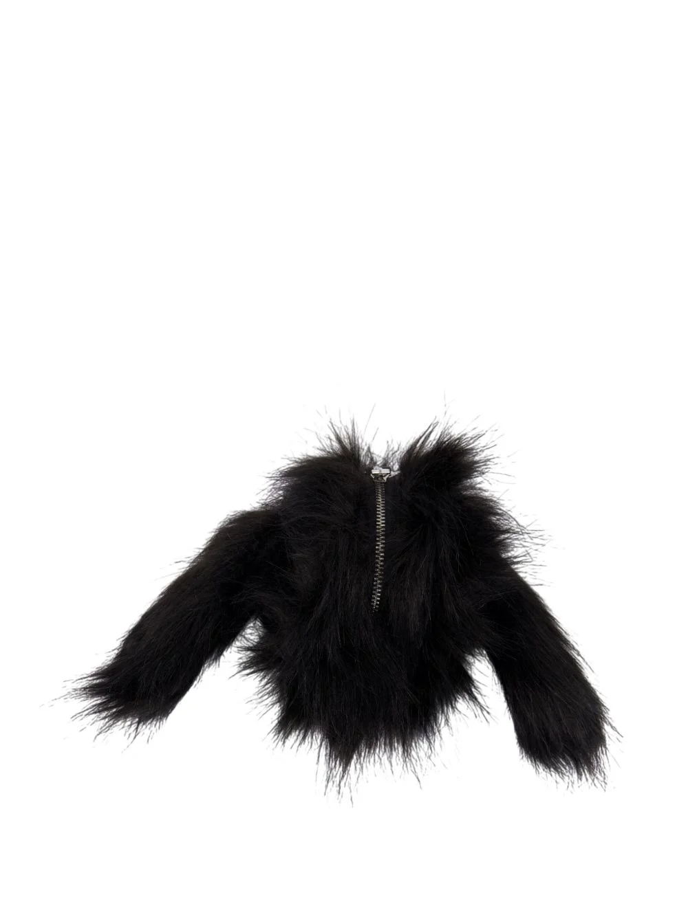faux fur zip coin purse - 1