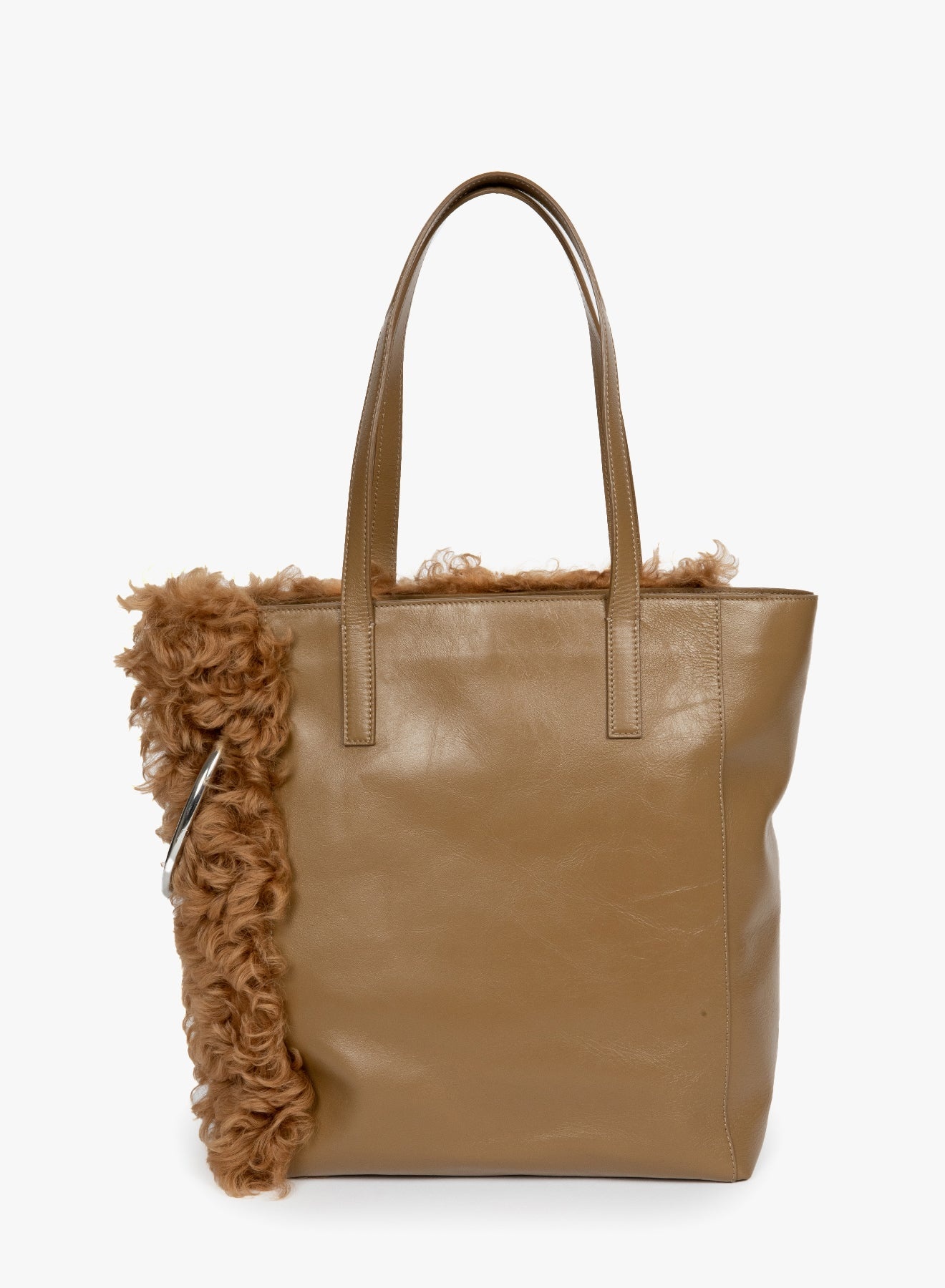 SHEARLING RING TOTE - 4