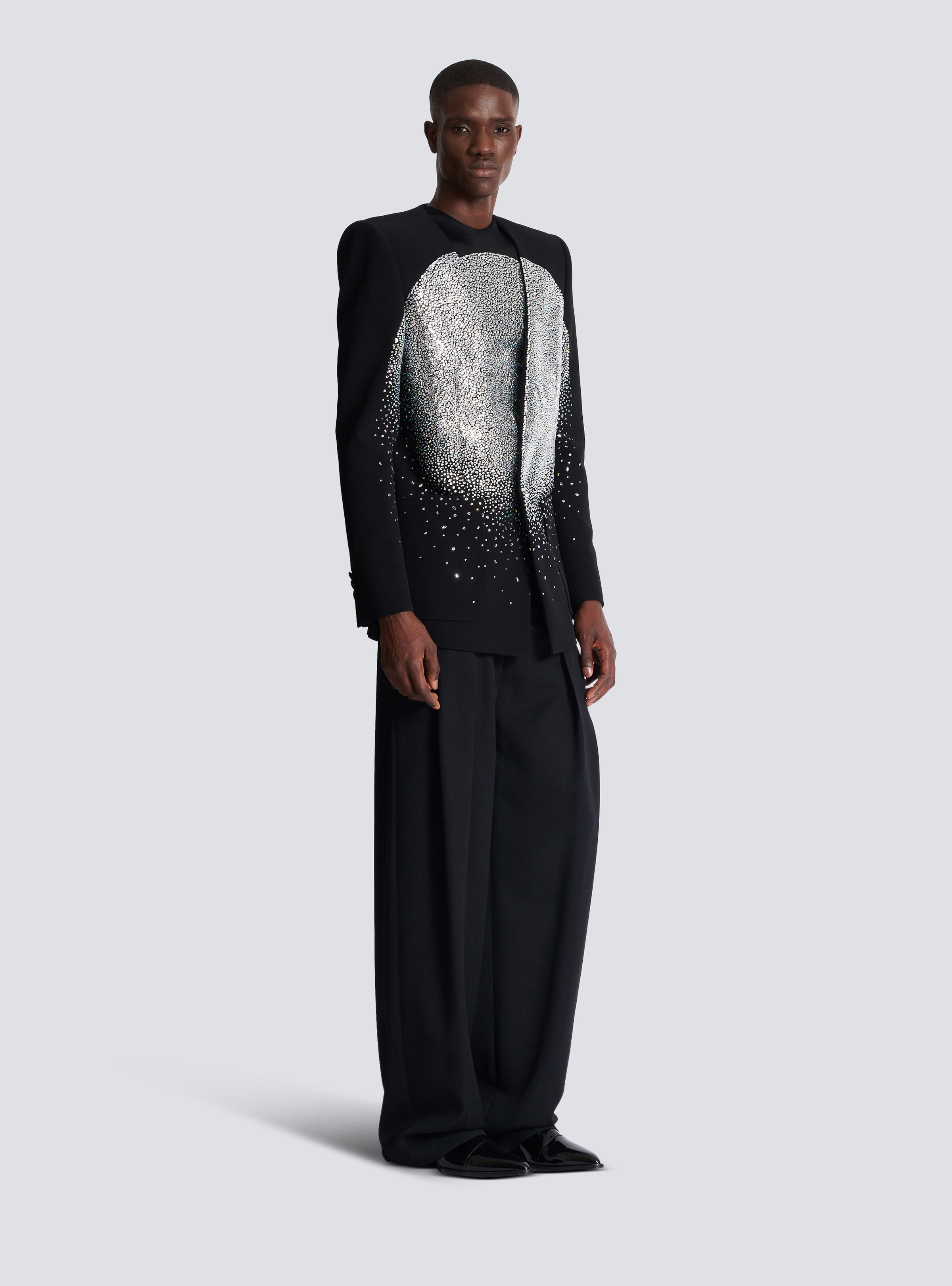 1-button jacket with rhinestone Galaxy motif - 3