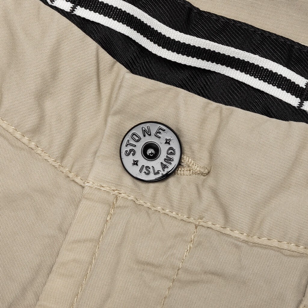 STRETCH GABARDINE TROUSERS - KHAKI - 4