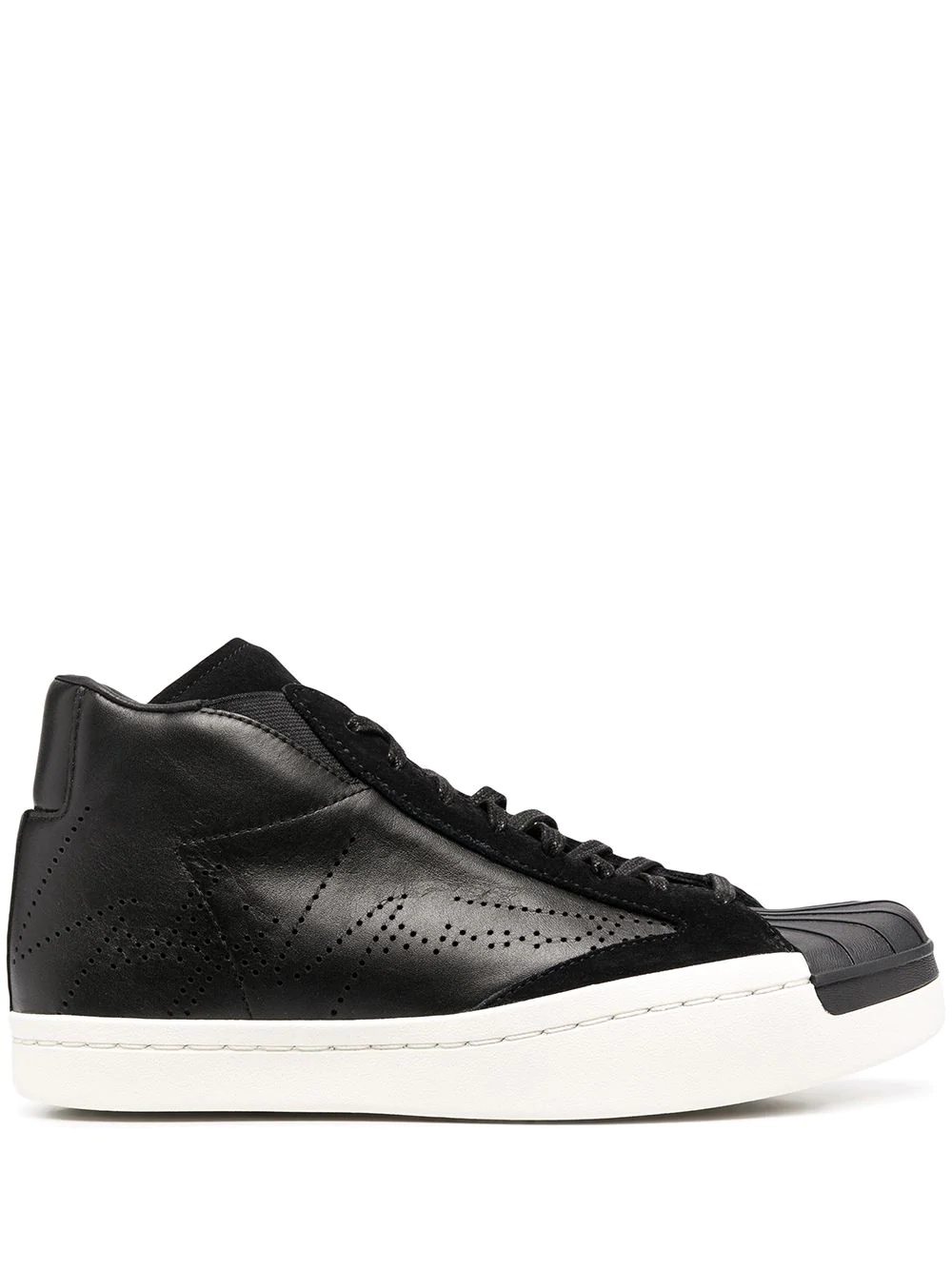 contrast-toe high-top sneakers - 1