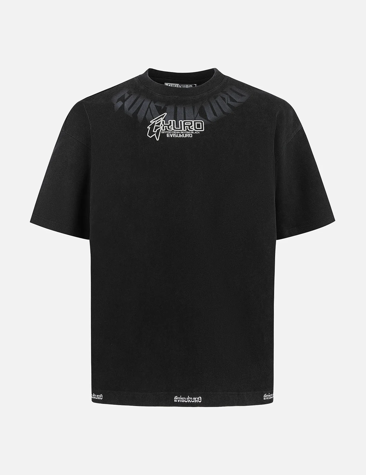 Logo embroidery Oversized Washed T-Shirt - 1