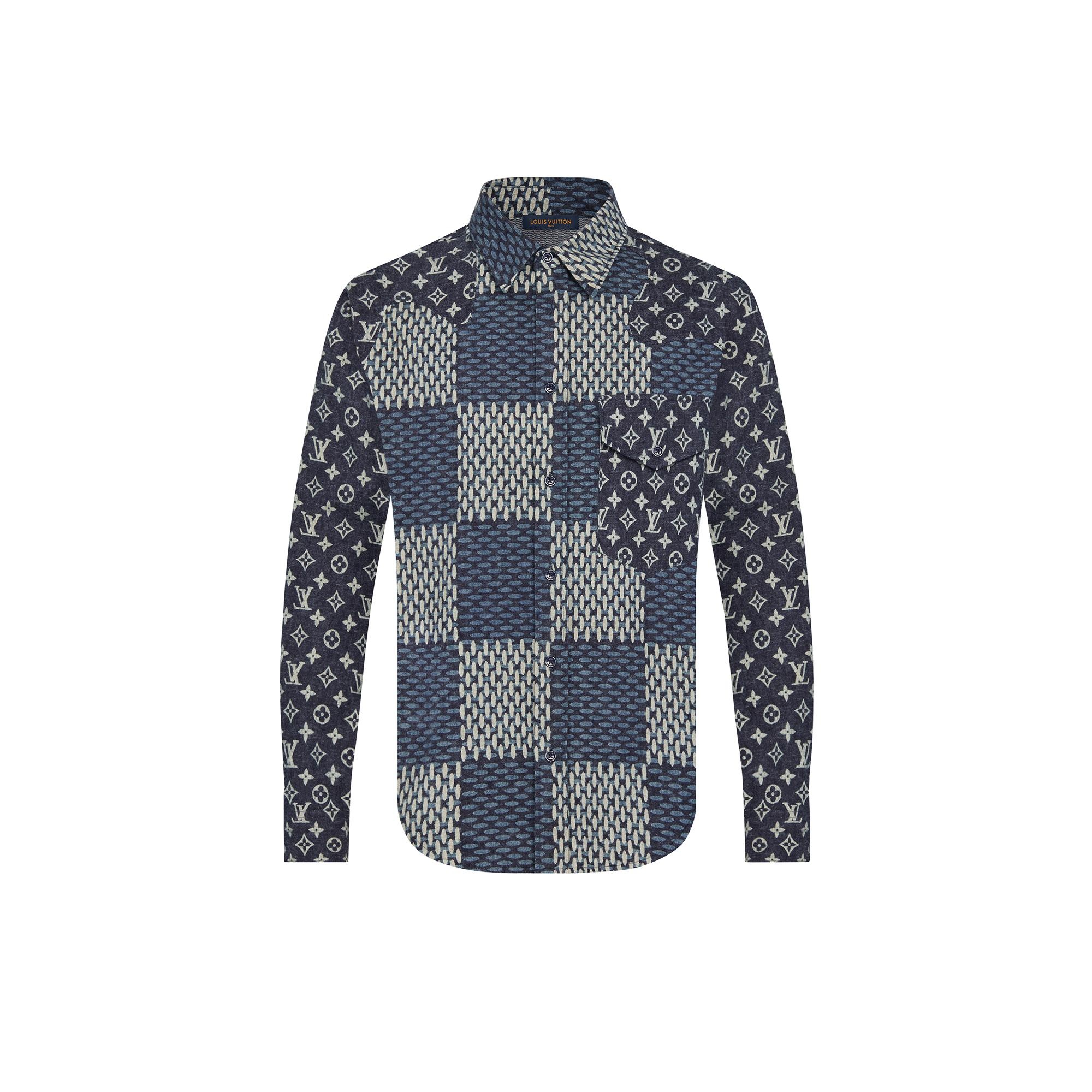 Giant Damier Waves Monogram Flannel Shirt - 1