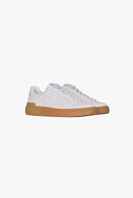 Smooth white leather B-Court sneakers - 2