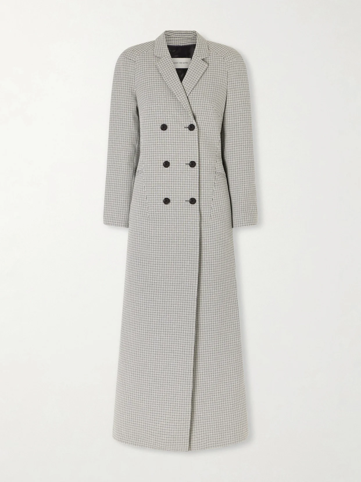 Ronna Checked Long Coat - 1