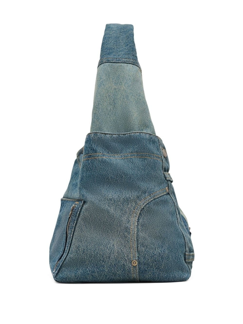 The Deconstructed Denim Sack bag - 5