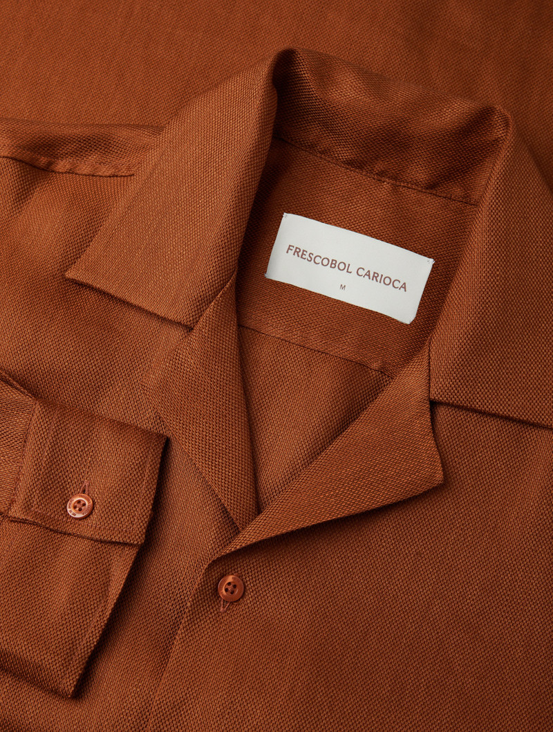 FRESCOBOL CARIOCA SAFRA LINEN-BLEND SHIRT outlook
