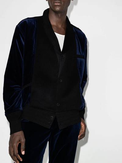 Haider Ackermann velvet bomber jacket outlook