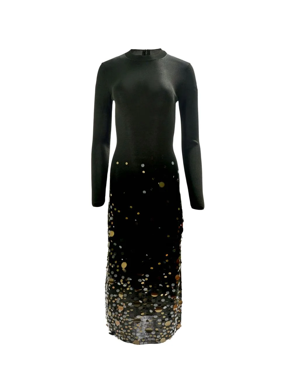Paillette-embroidered evening dress - 1