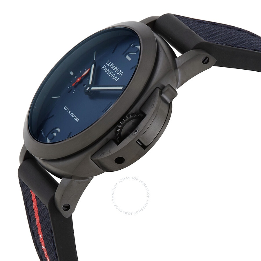 Panerai Luminor 40mm Quaranta Steel DLC Luna Rossa Automatic Blue Dial Men's Watch PAM01408 - 2