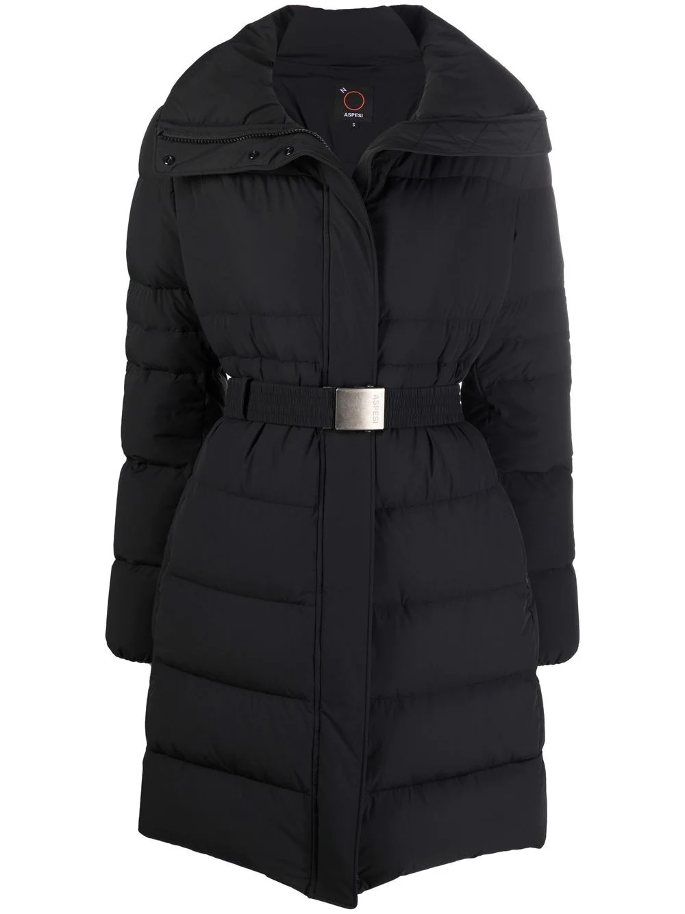 mid-length down-padded coat - 1