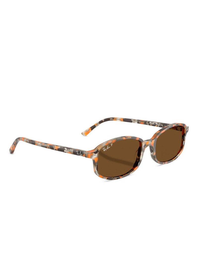Ray-Ban tortoiseshell oval-frame sunglasses outlook