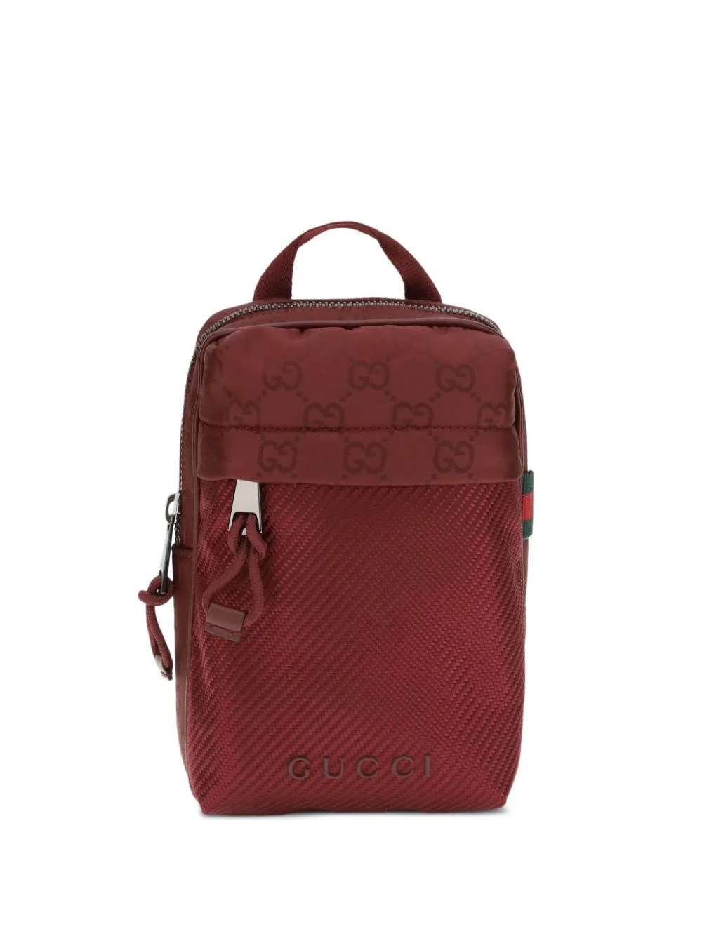 small GG nylon cross-body bag - 1