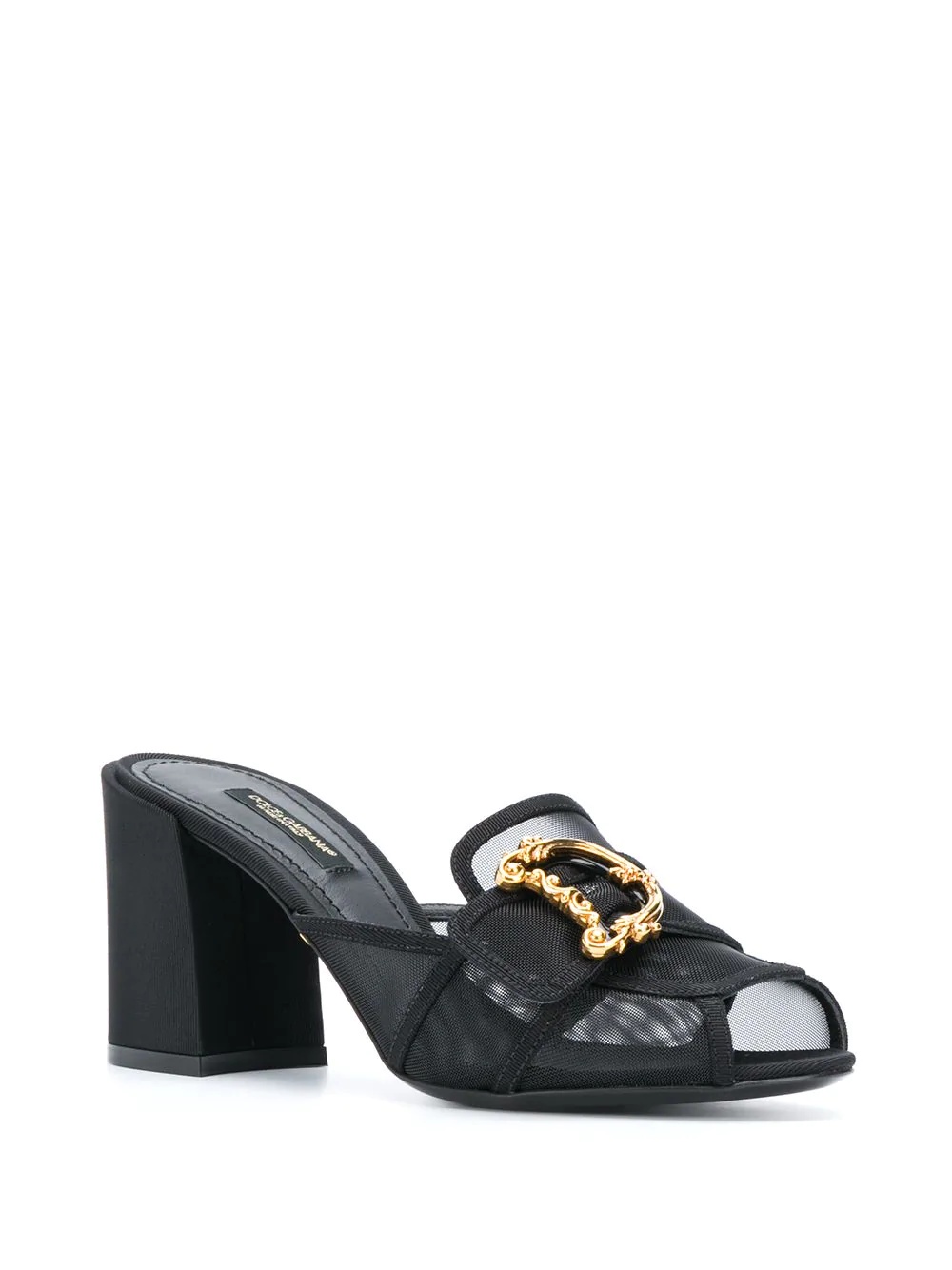 75mm Keira Baroque logo mesh sandals - 2