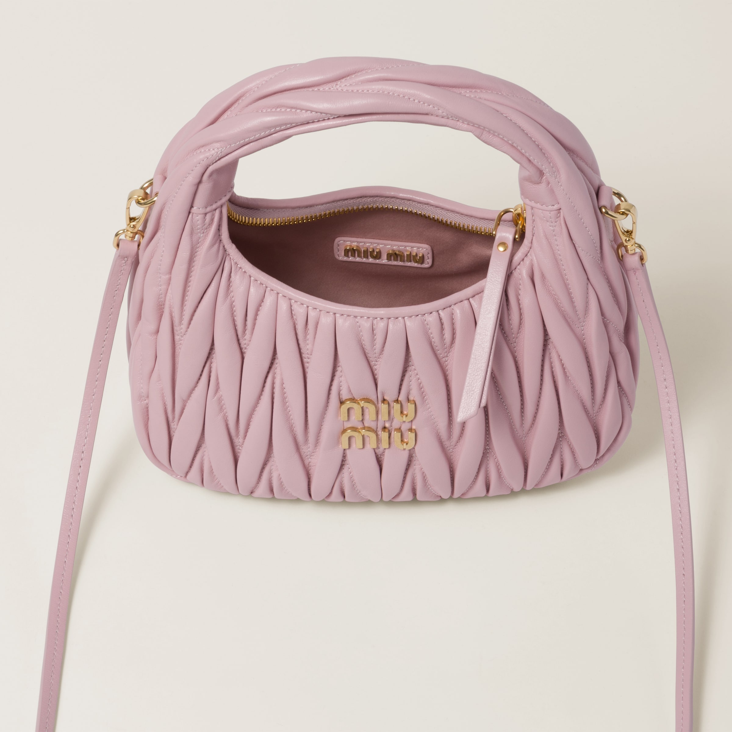 Wander matelassé nappa leather hobo bag - 6