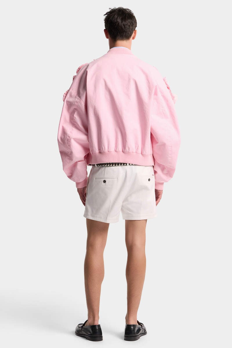 TAILORED COTTON TENNIS SHORTS 4