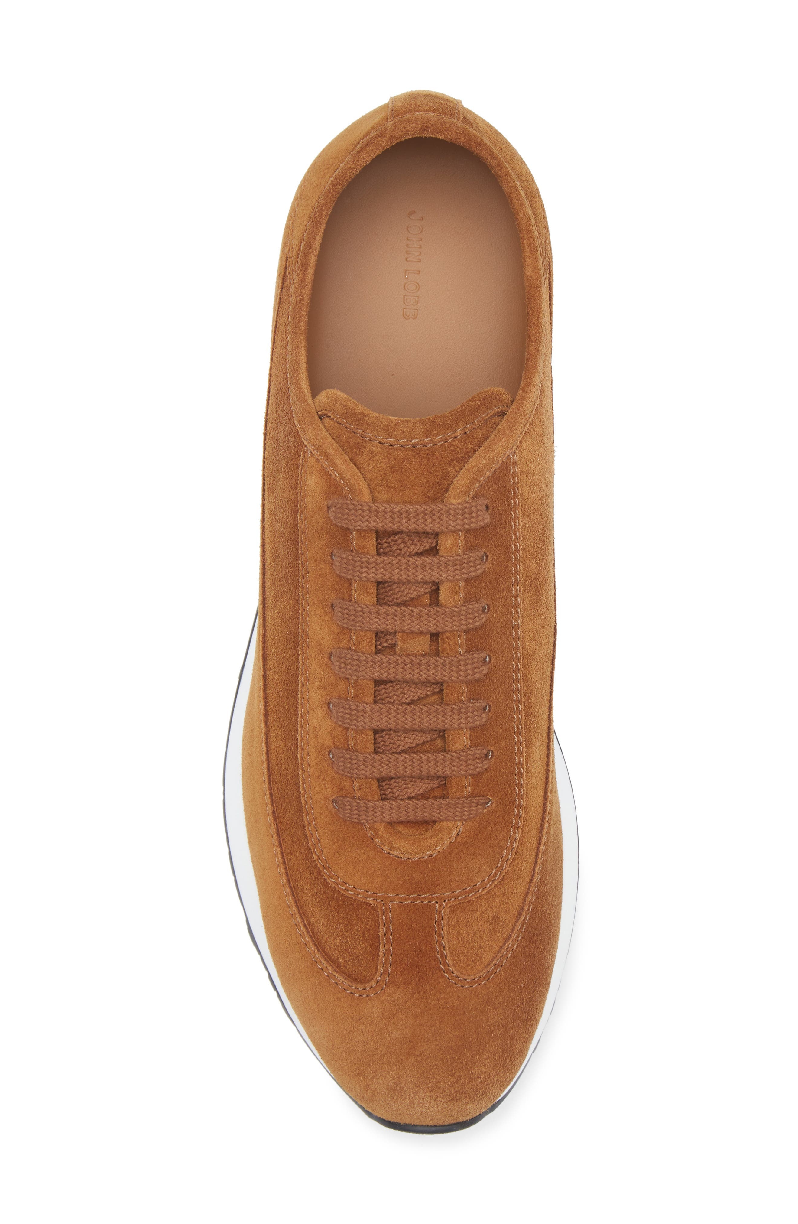 John Lobb Foundry II Sneaker in Tobacco at Nordstrom - 5