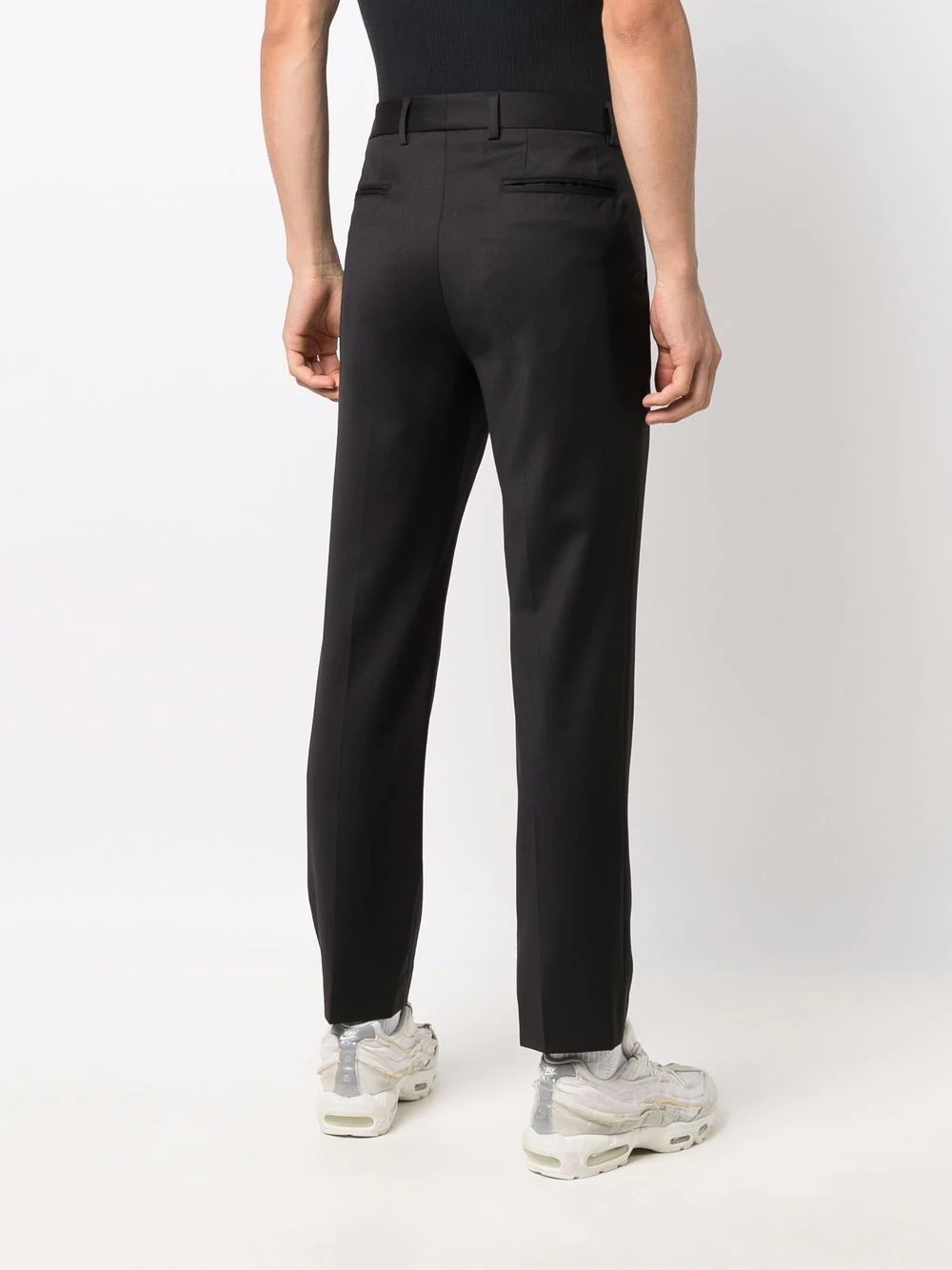 high-waisted slim-fit trousers - 4