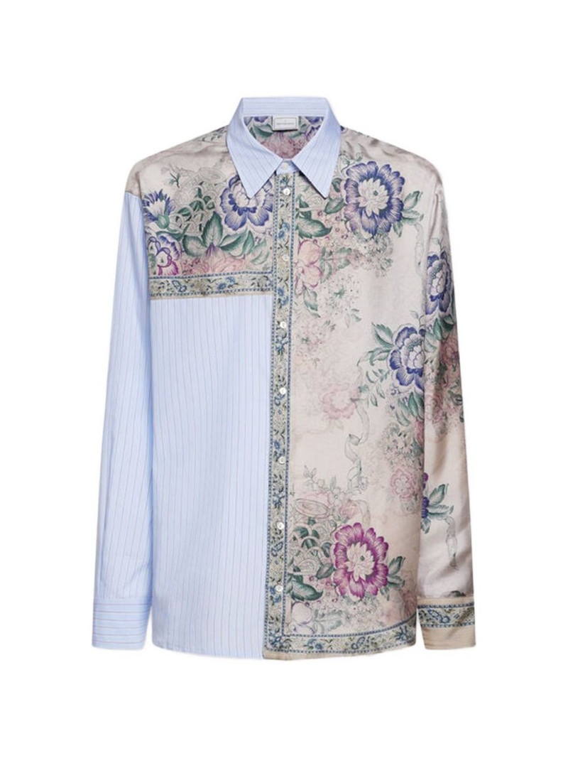 Aloe floral striped shirt 1