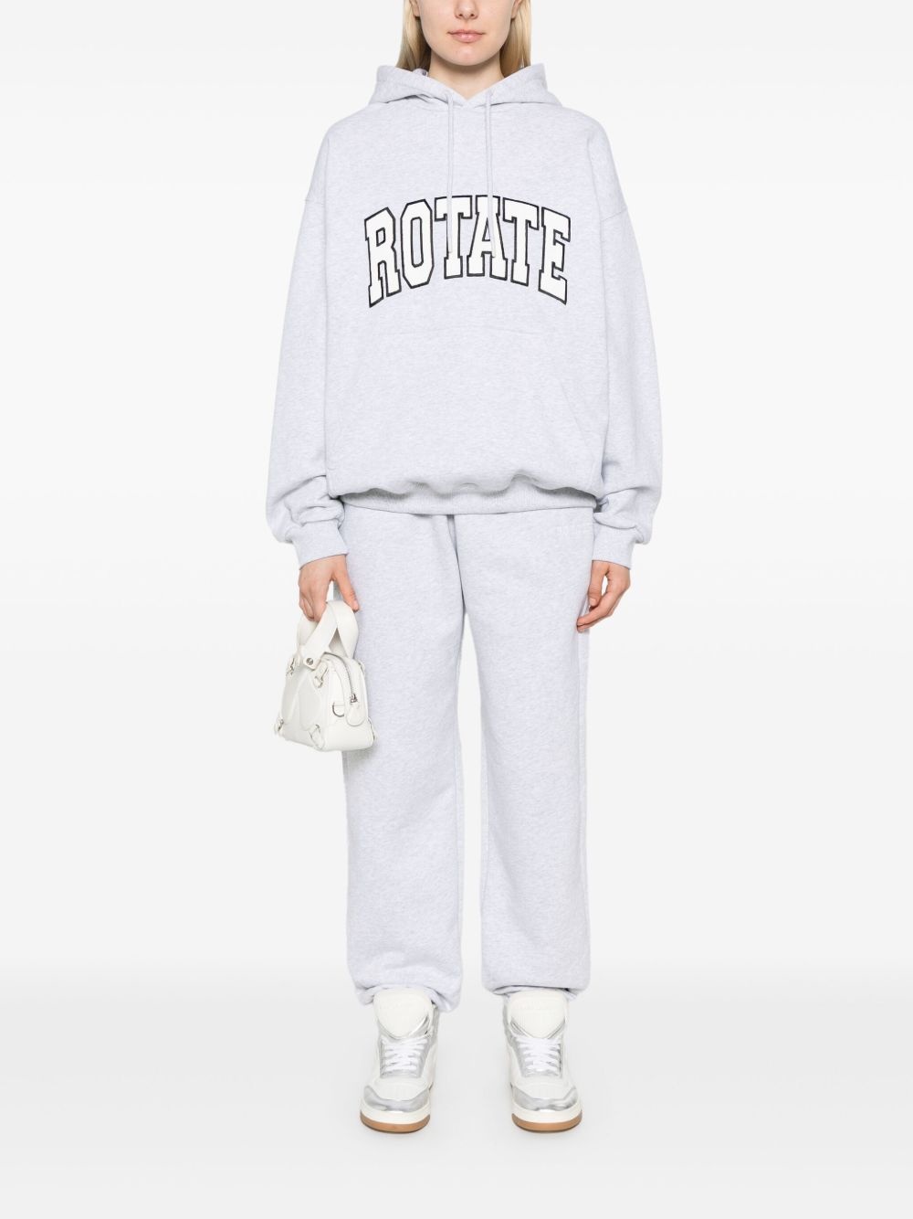 organic cotton track trousers - 2
