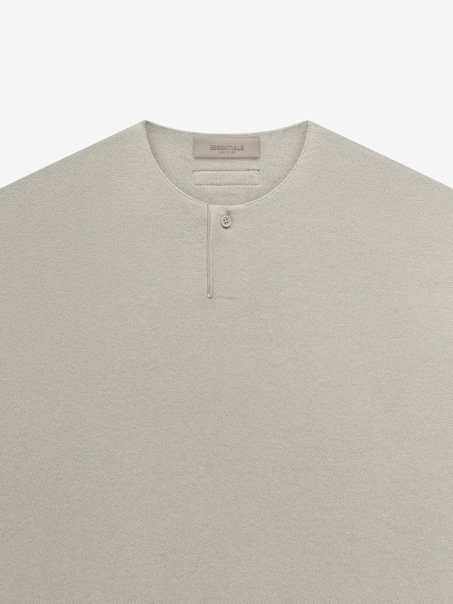 Womens Knit LS Henley - 3