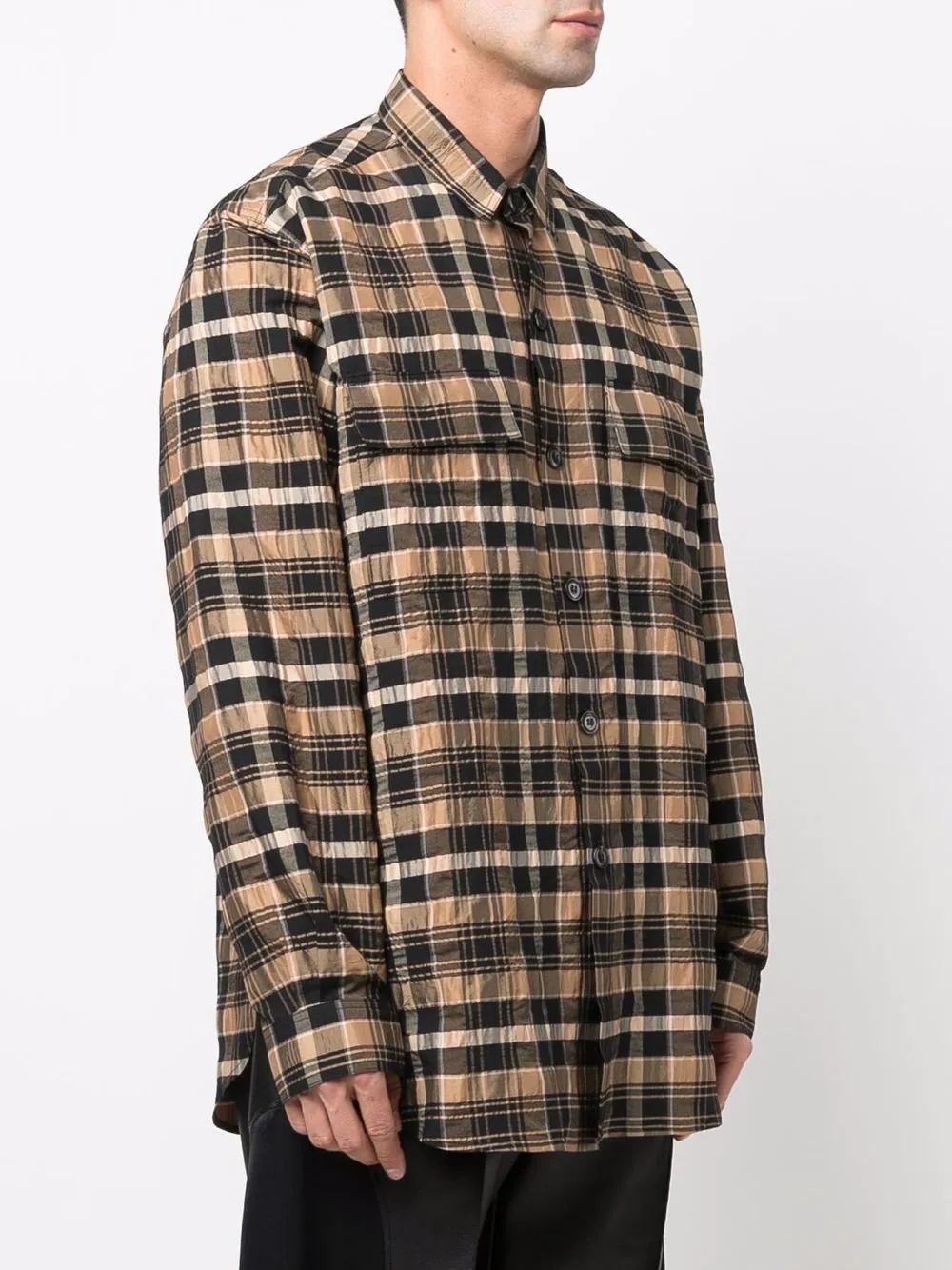 organic-cotton checked shirt - 3