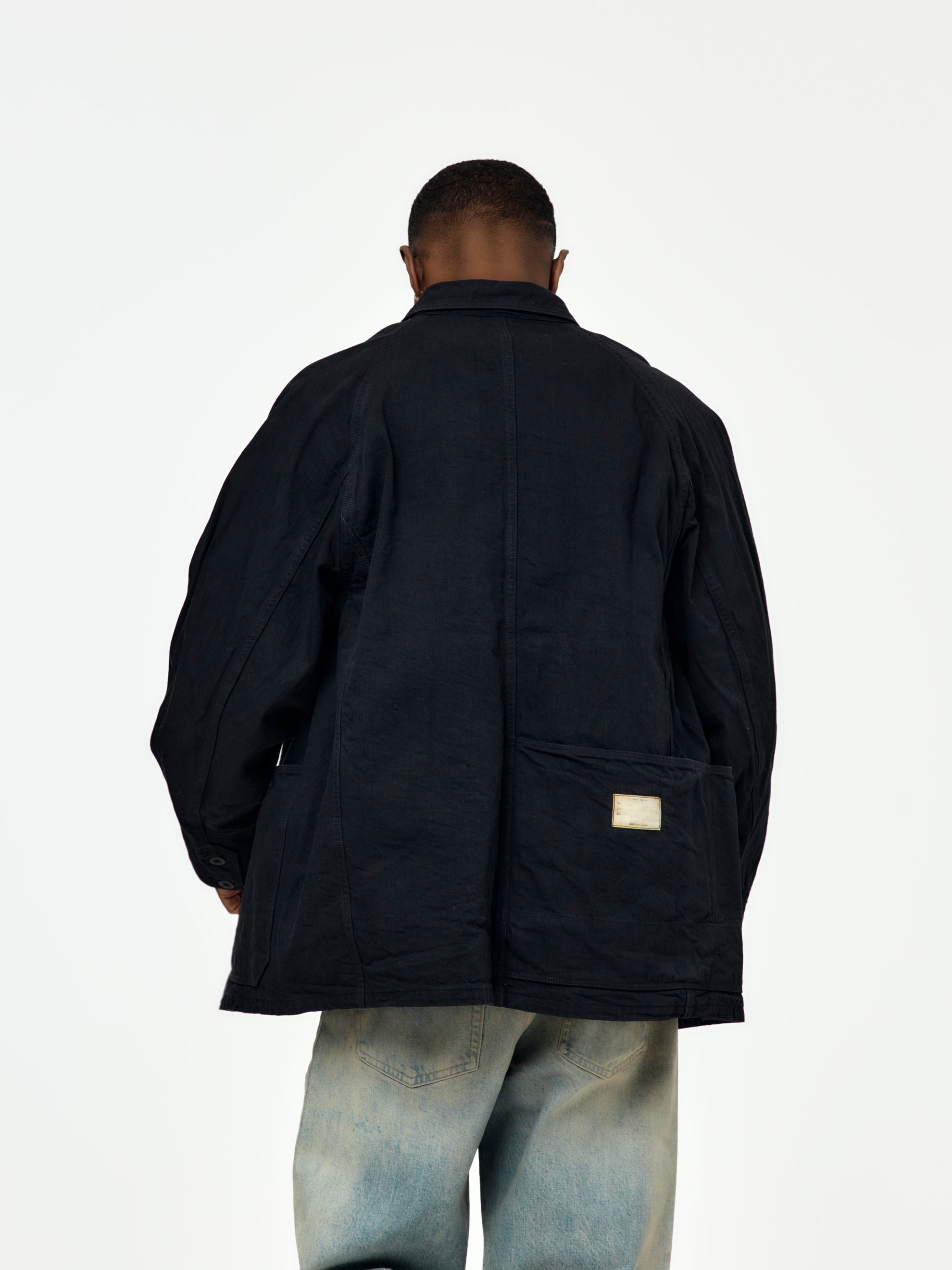 10OZ BLKXBLK DENIM CACTUS COVERALL - 2