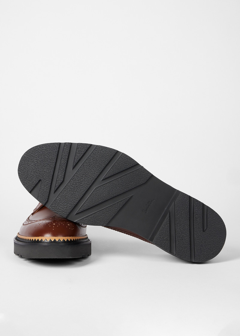 Paul Smith Tan Leather 'Count' Brogues outlook