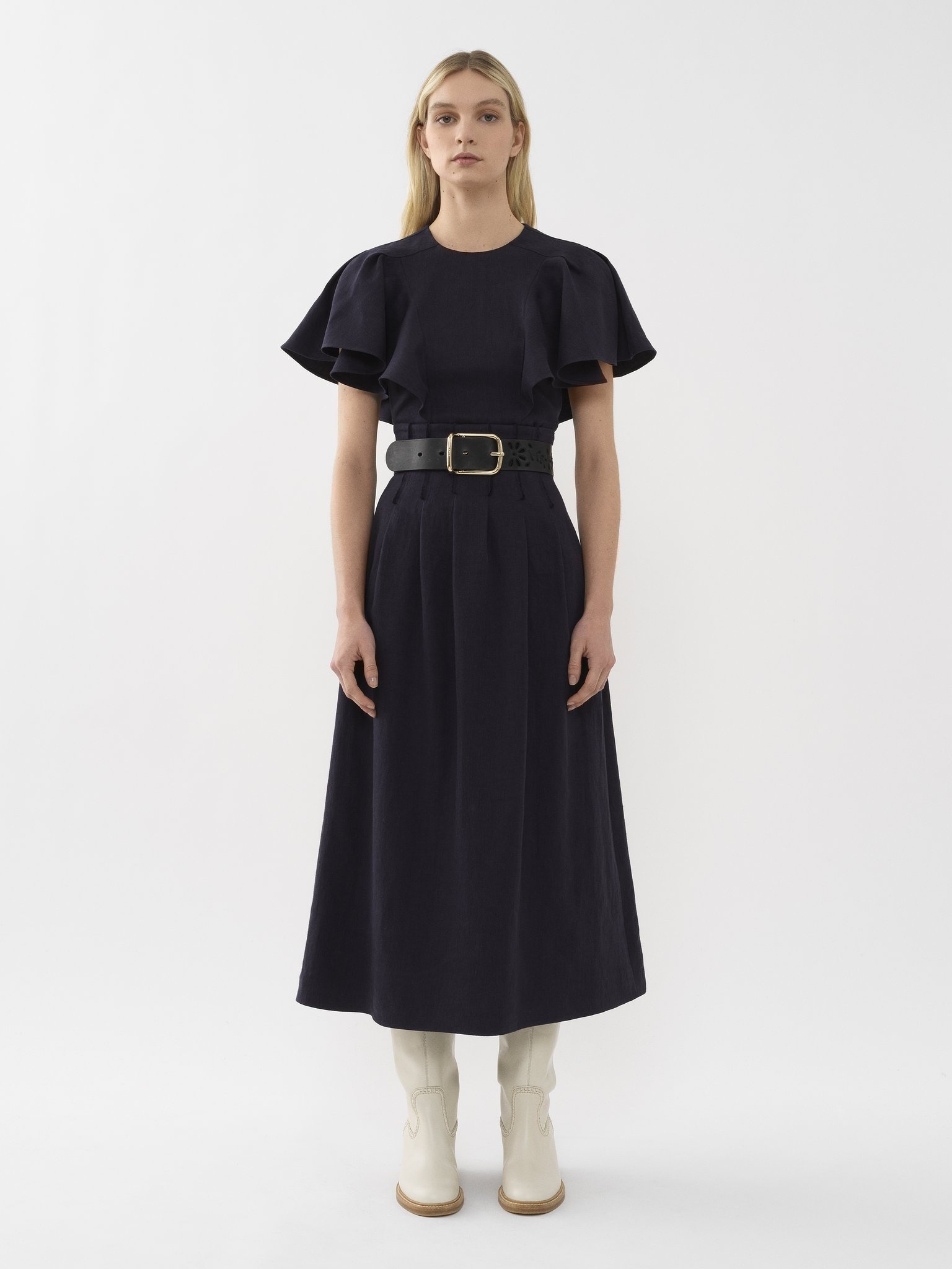 PLEATED MID-LENGTH SKIRT - 2
