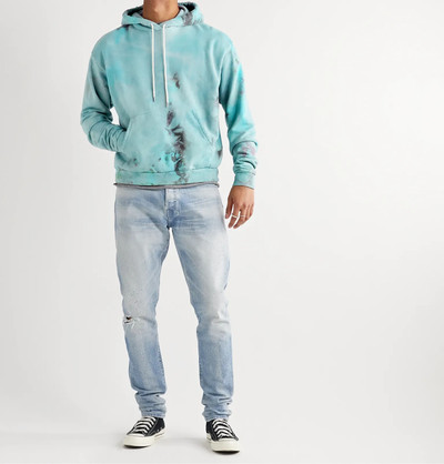 John Elliott Beach Tie-Dyed Loopback Cotton-Jersey Hoodie outlook