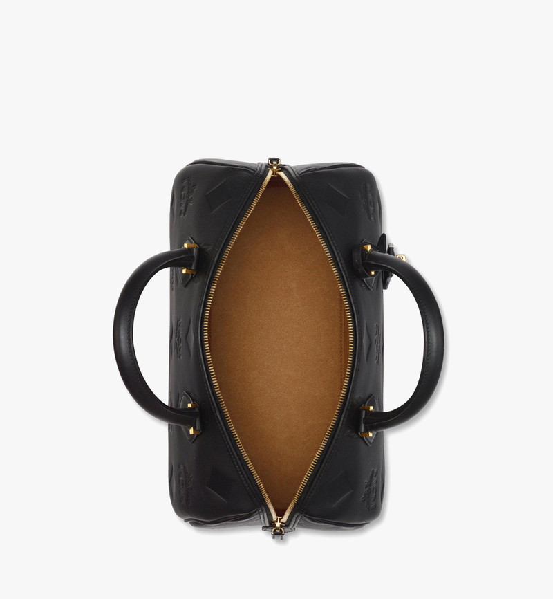 Ella Boston Bag in Maxi Monogram Leather 4