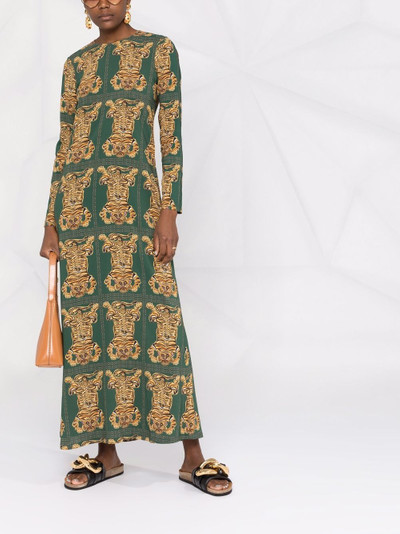 La DoubleJ Swing tiger-print dress outlook