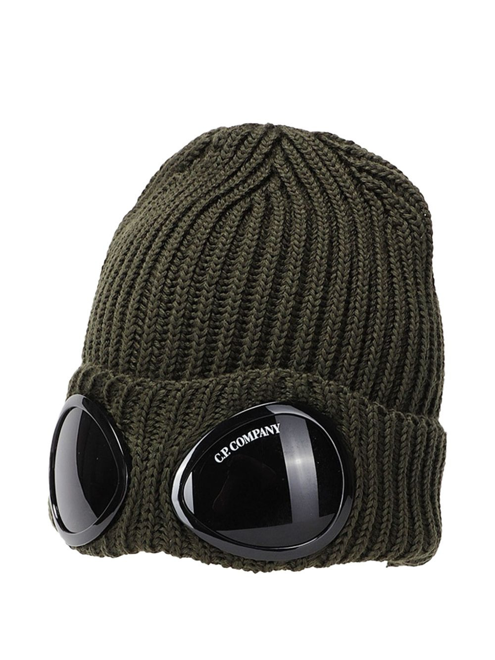 goggle-detail wool hat - 2