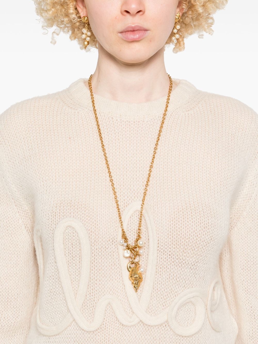 logo-embellished sweater - 5