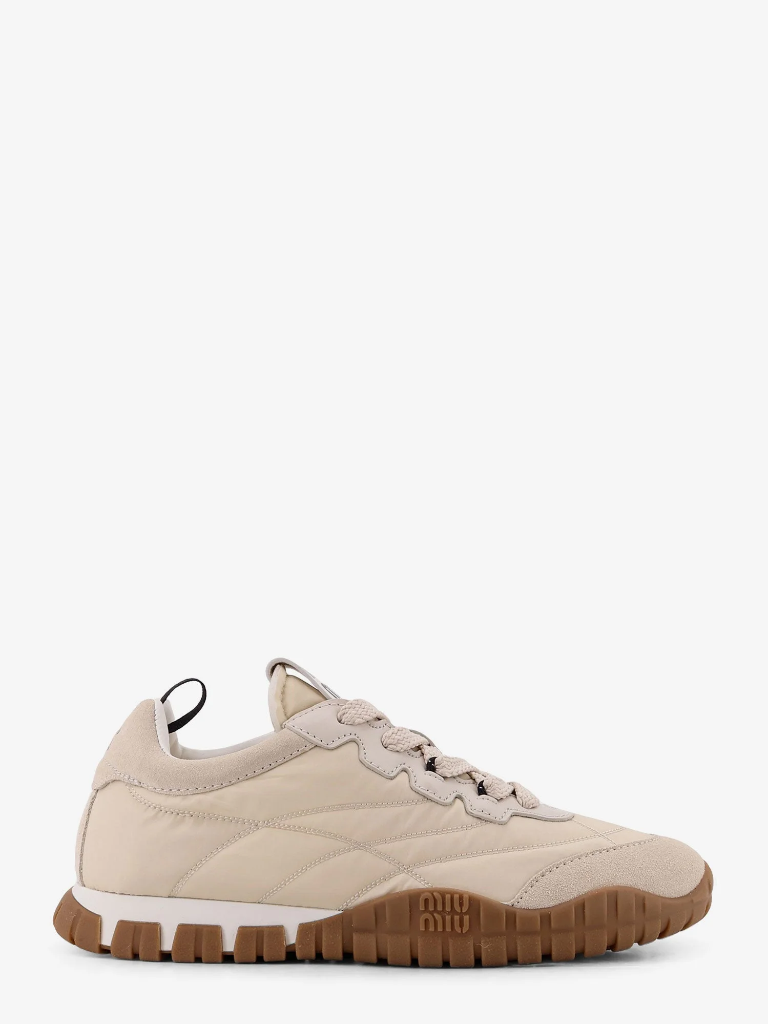 Miu Miu Tyre Sneakers In Technical Fabric And Suede - 1