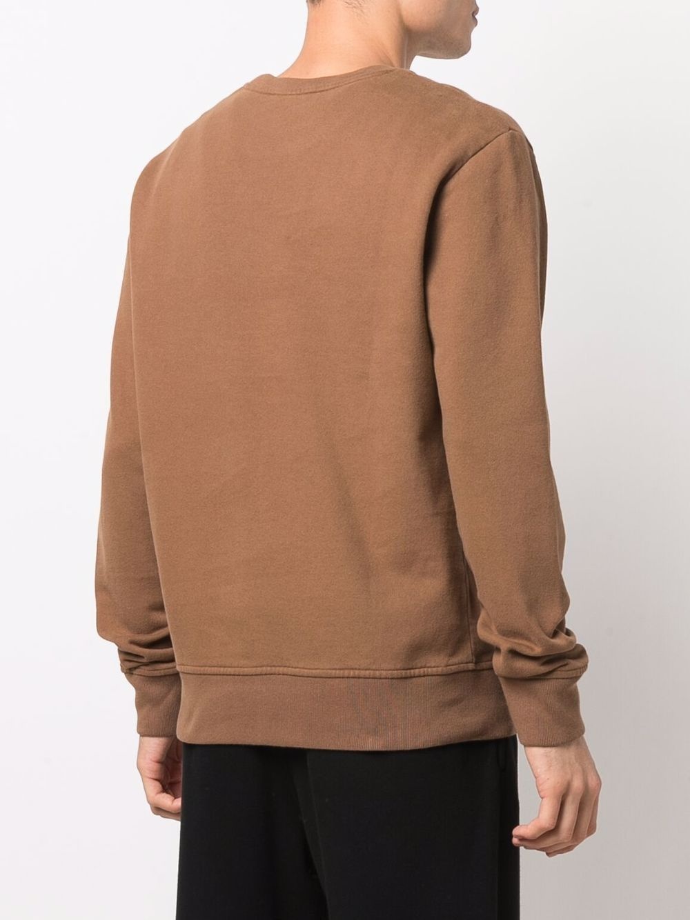logo-print crew neck sweatshirt - 4
