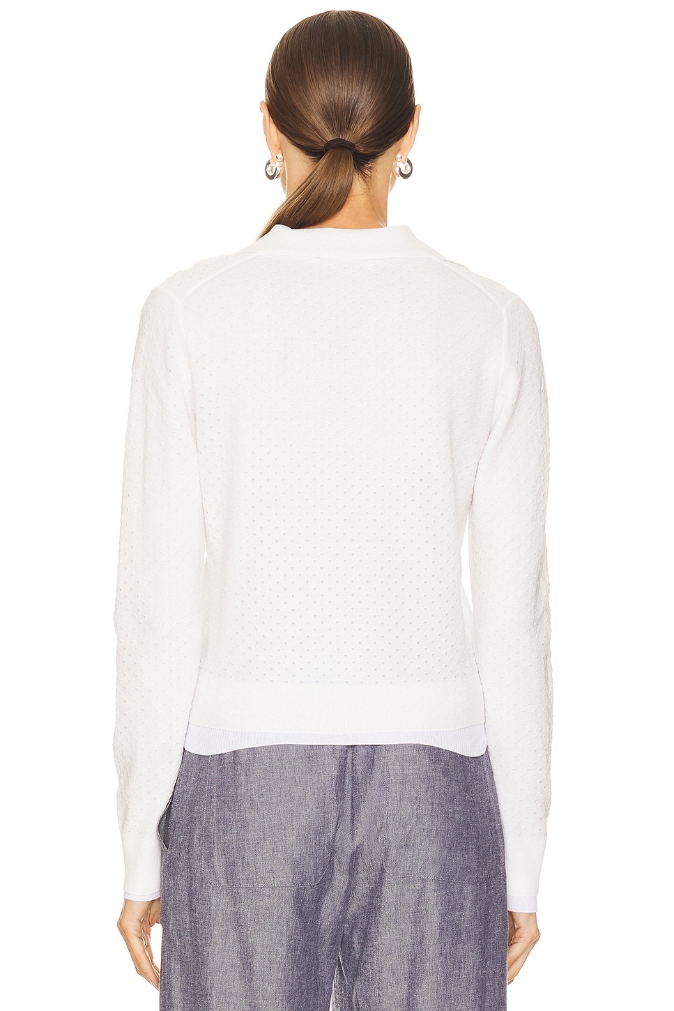 Double Layer Mesh Cardigan - 3