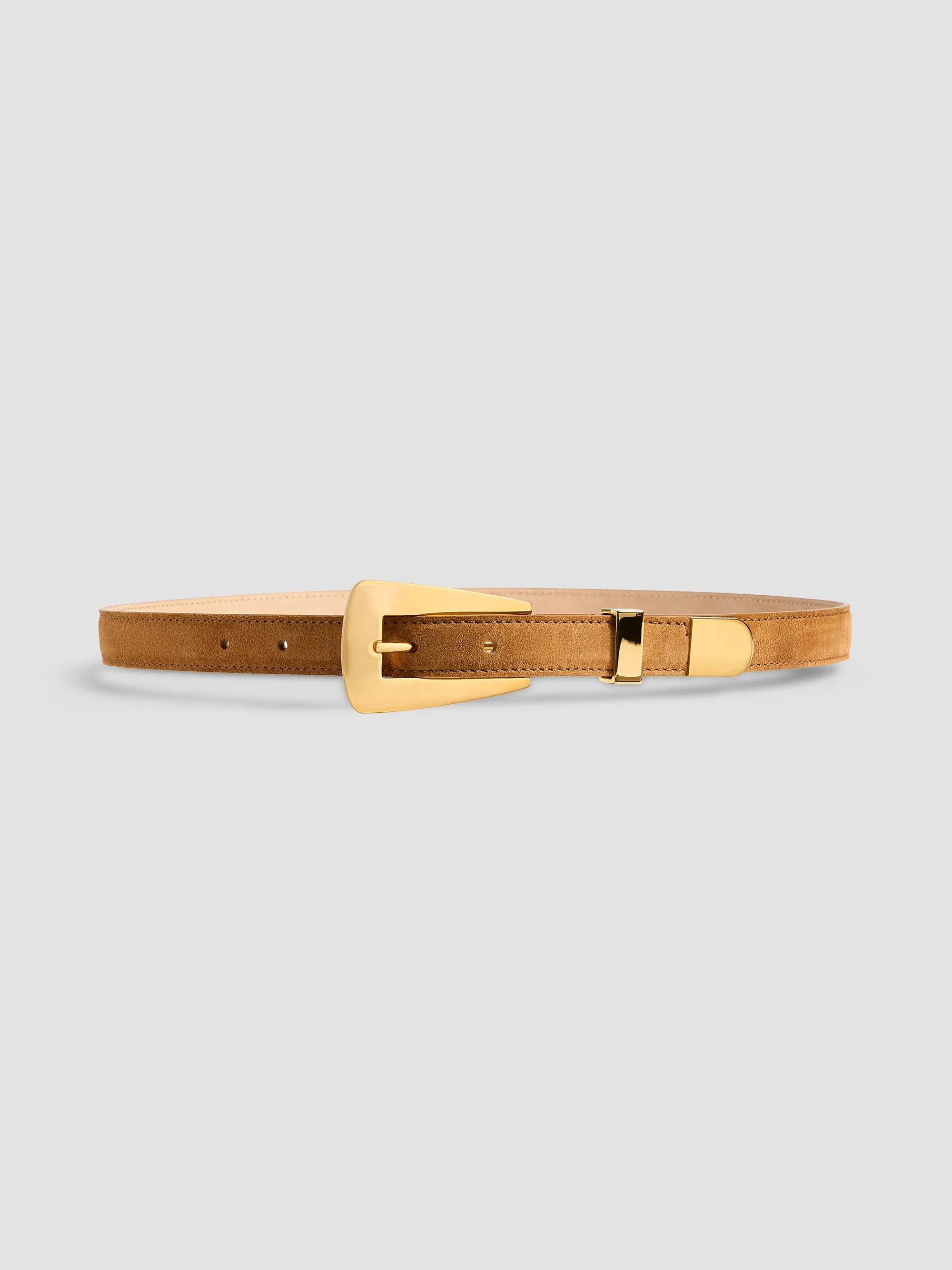 Women's Lucca Suede Belt - Caramel - 1