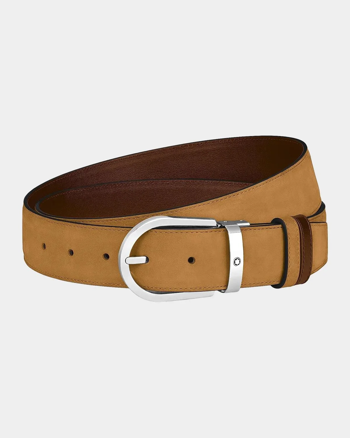 Horseshoe Buckle 35MM Reversible Leather Belt - 1