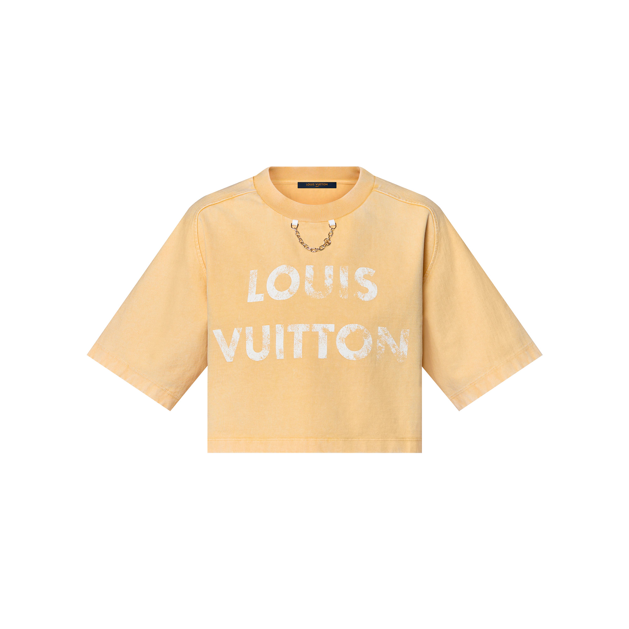 Vintage-Effect Louis Vuitton Crop Top - 1