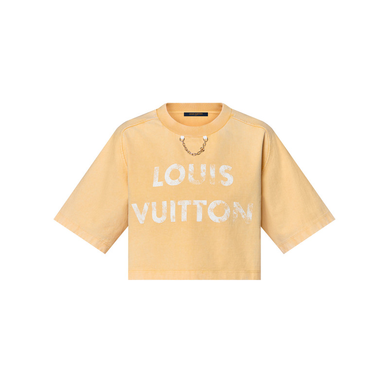 Vintage-Effect Louis Vuitton Crop Top 1