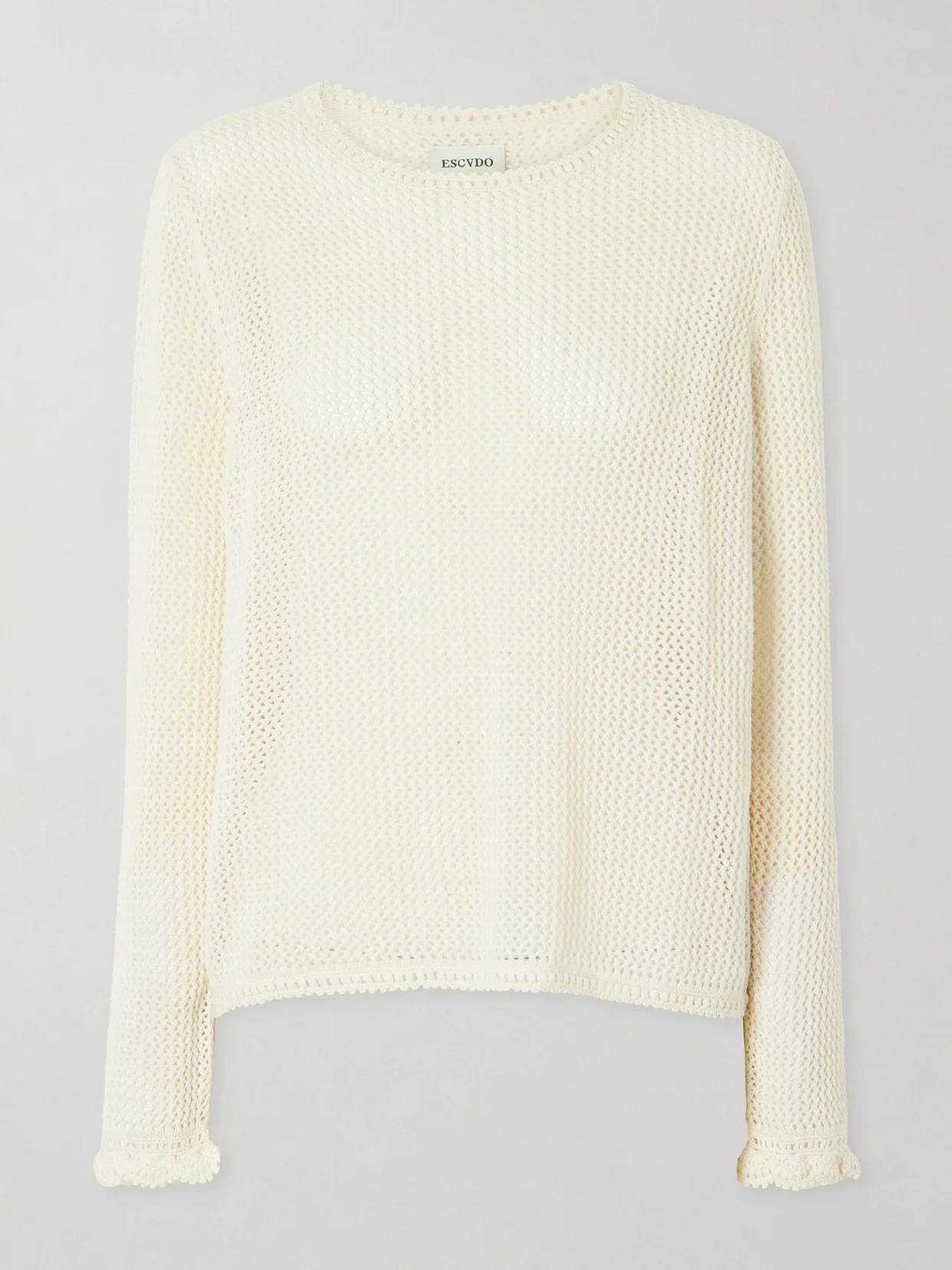 Mural Crocheted Cotton Blouse - 1