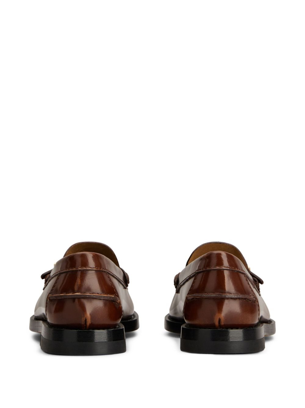 logo-charm loafers - 3