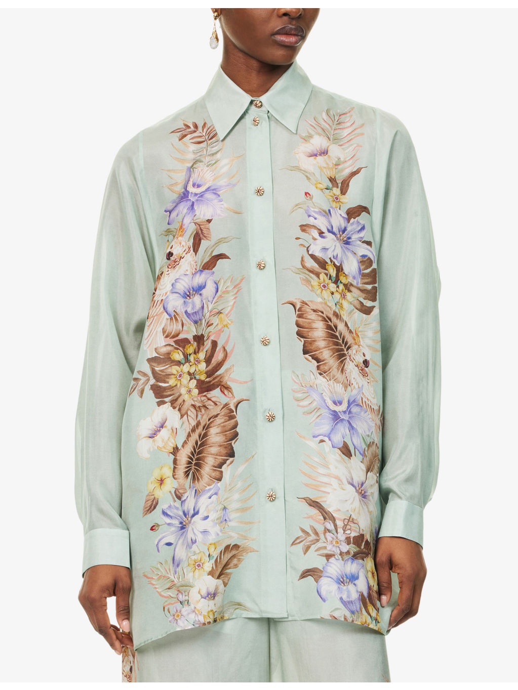 Coco Floral Silk Shirt - 3