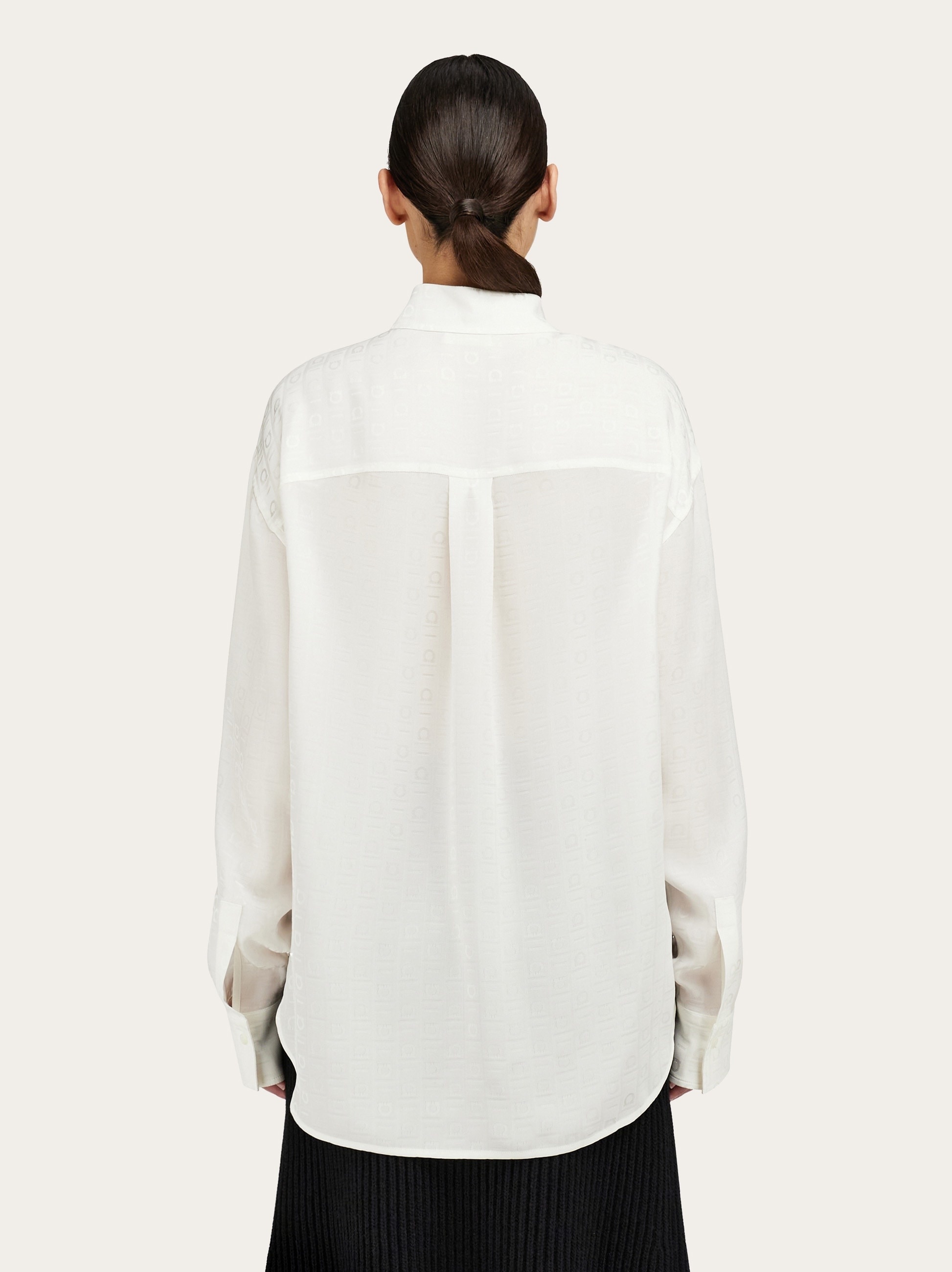 Ferragamo Monogram print silk shirt - 3