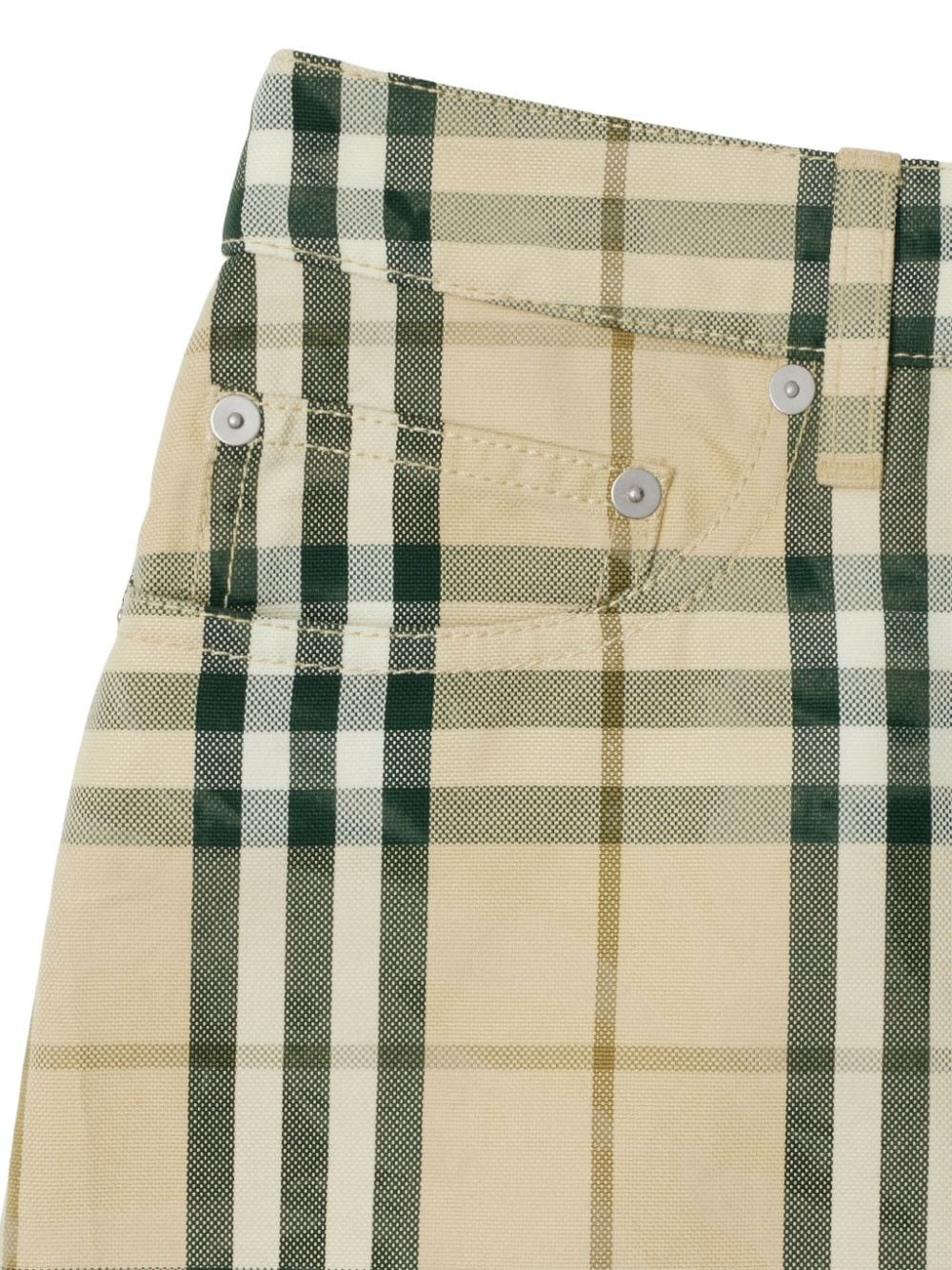 check-pattern mini skirt - 5