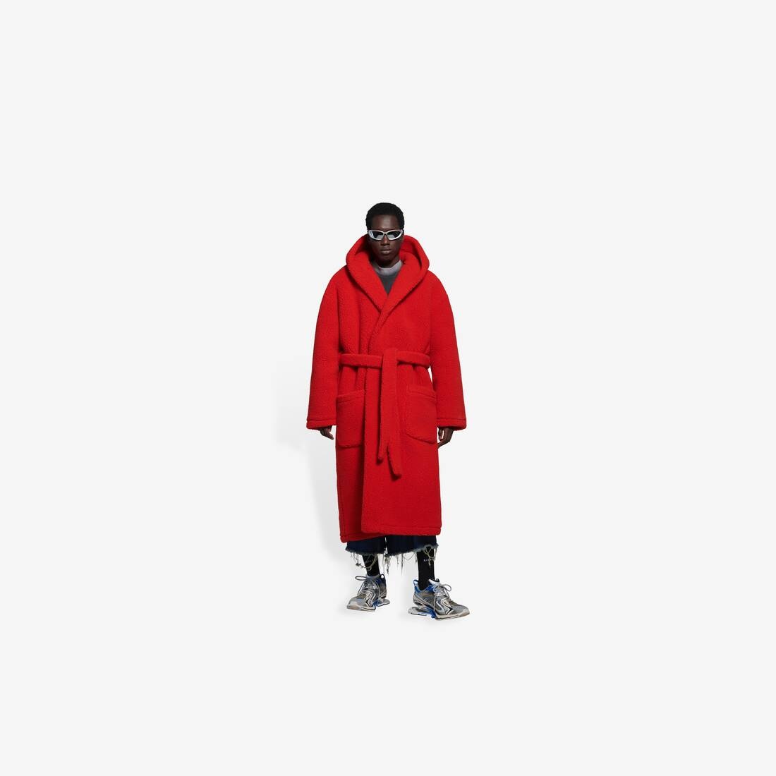 Men's Hooded Resorts Coat in Red - 3