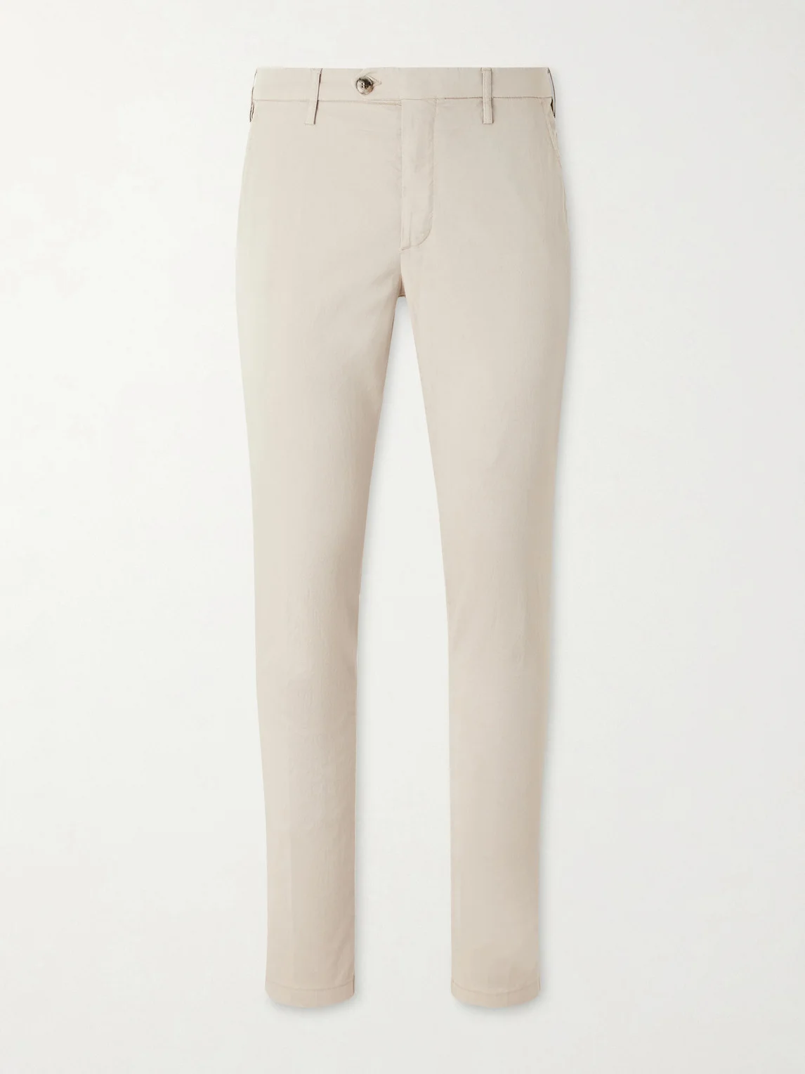 Slim-Fit Stretch Cotton-Blend Gabardine Trousers - 1