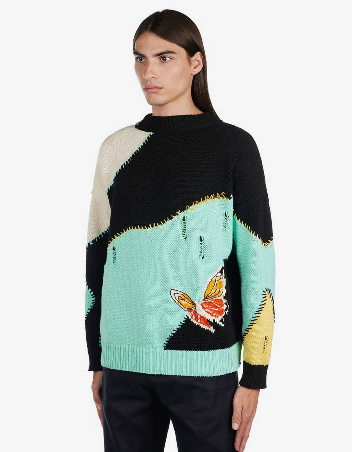 Nahmias Multicolour Butterfly Intarsia Sweater - 2